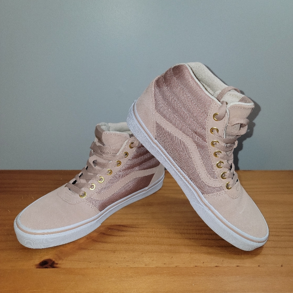 Vans High Top Old School 500714 Womens Sneaker Shoes Pink